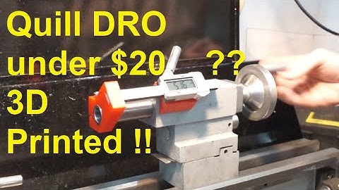 Lathe tailstock quill dro cheap diy