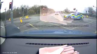 Me Crashing My Jaguar I Pace Into A Police Car