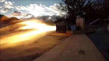 Paraffin Hybrid Rocket Engine Static Test