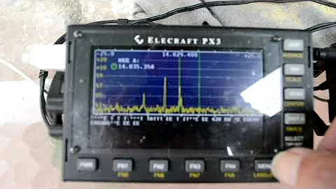 Demonstration of the Elecraft KX3 QRP transmitter and PX3 display