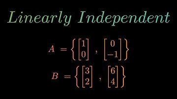 Linearly Independent and Dependent Vectors | Linear Algebra for Data Science