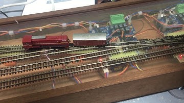 N-Track fiddle yard with automatic control via Rocrail