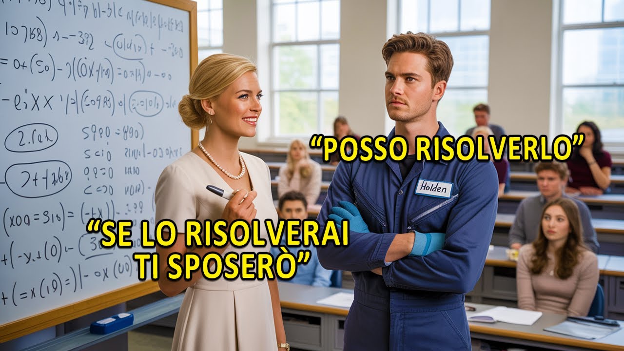 Risolvi questa equazione e ti sposerò, ride il professore… poi il bidello la risolve e lui si blocca