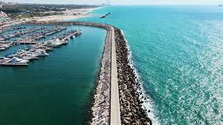 Full Ashkelon Marina - Waves, Boats & Turquoise Sea. Update
