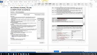 9210 IGCSE Comp Sci Past Paper 1 Walkthrough - Question 3 CORRECTION!