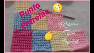 How to knit entrelac crochet stitch (rhombuses) explained step by step