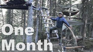 One Month in the Wild - Day 30 of 30 Day Survival Challenge Canadian Rockies