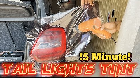 How to tint taillights with smoke film apply suzuki swift