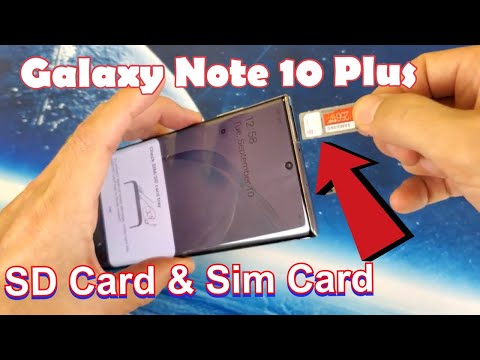 Galaxy Note 10 Plus: How to Insert SD Card & Sim Card Properly & Double Check