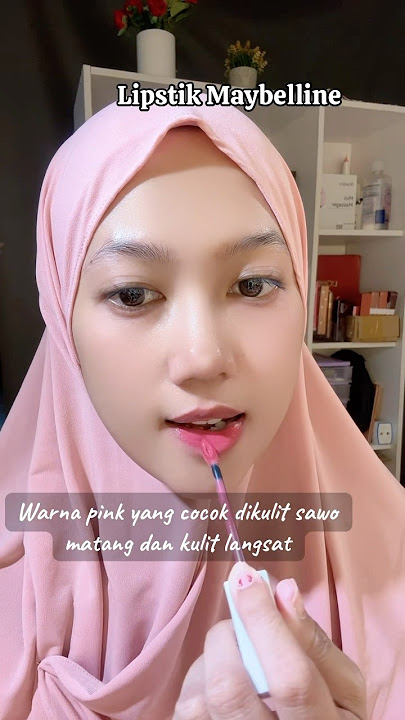 Lipstik Warna pink yang cocok di semua warna kulit #makeup #lipstik #maybelline
