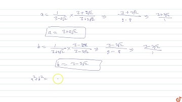 If `a=1/(3-2sqrt(2)), b=1/(3+2sqrt(2))` then the value of `a^2+b^2` is