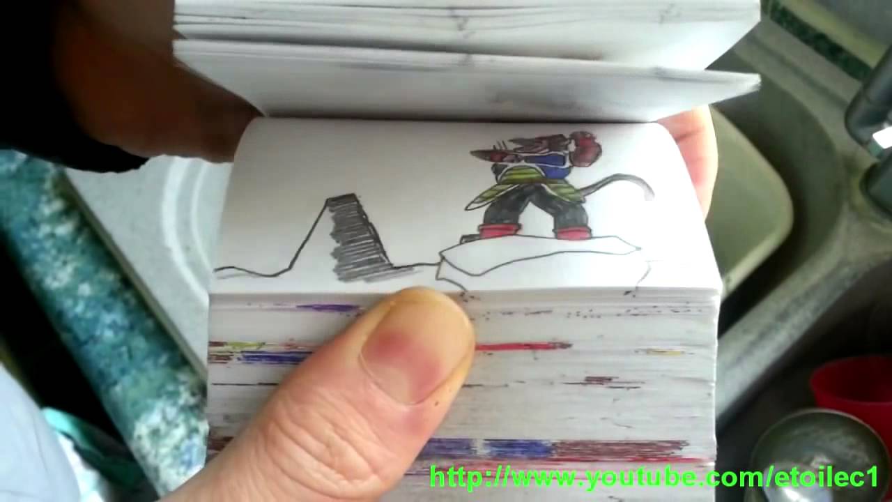 Dragon Ball Z Flipbook Episode 4 Bardock vs frieza7 YouTube