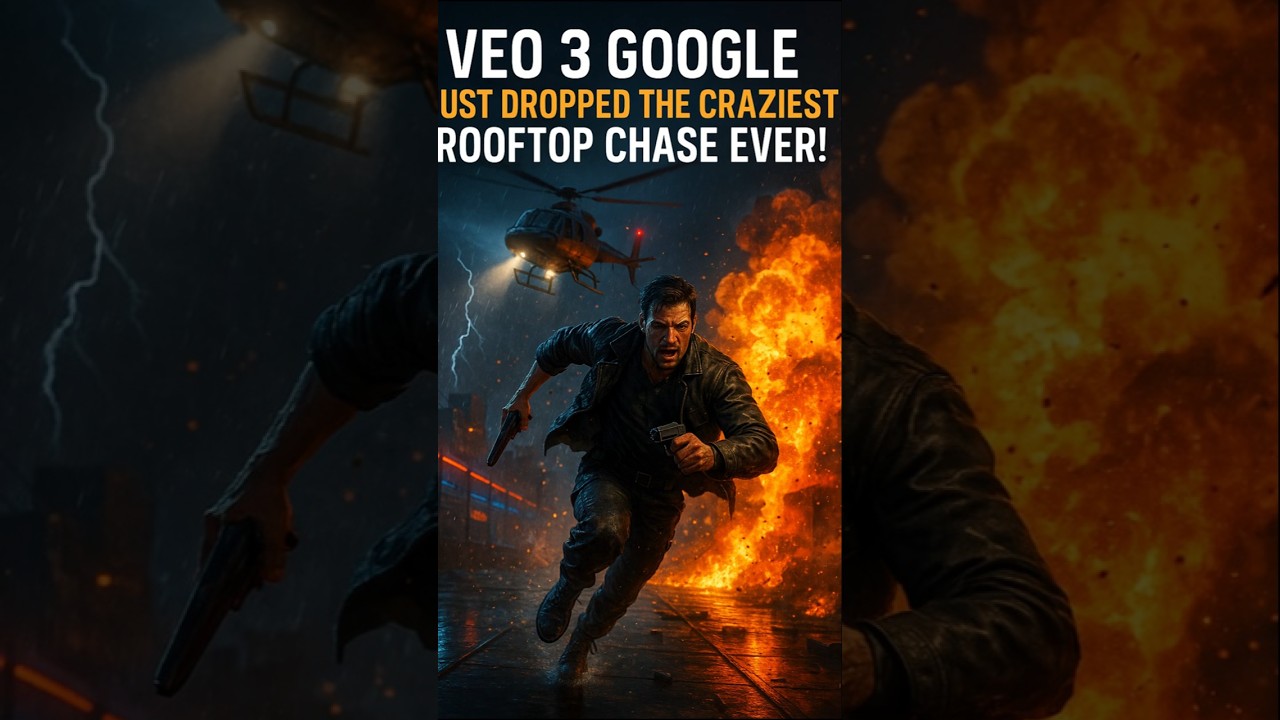 Veo 3 Google Just Dropped the Craziest Rooftop Chase Ever! 