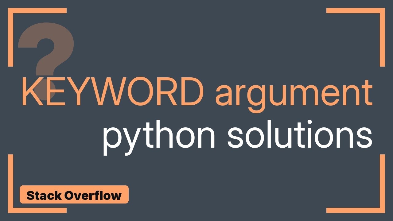 Using kwargs in a function in Python properly - YouTube