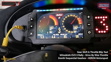 EVO 3 Rally Car - MoTeC M1 Gear Shift & Throttle Blip