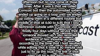 RANT 2:  Comcast Technicans Doesn't Come On Scheduled Times