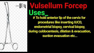 Vulsellum forceps # uses # discription # parts # surgical instruments # obs & gynae instrument screenshot 4
