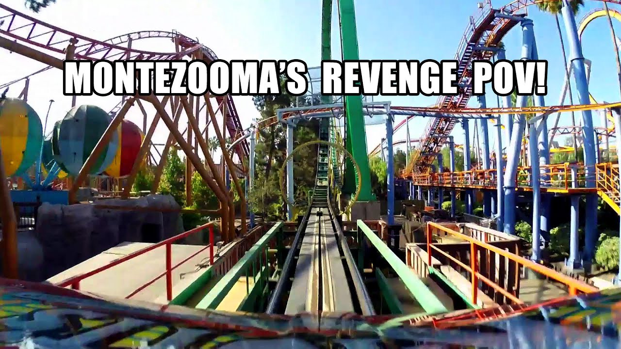 Montezooma's Revenge Roller Coaster POV Knotts Berry Farm Schwarzkopf Shuttle Loop YouTube