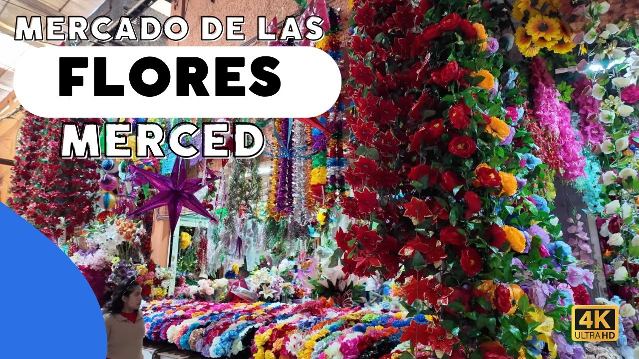 Recorrido por el mercado de flores en La Merced, CDMX
