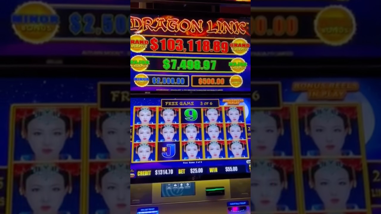 $25/Bet brought this CRAZY jackpot on Autumn Dragon Link #shorts #slots #casino #jackpot