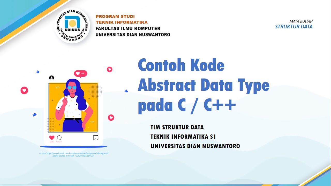 Struktur Data - Contoh Kode Abstract Data Type (ADT) in C / C++ - YouTube