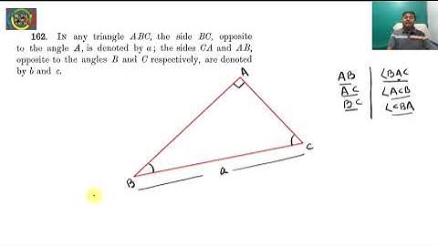PROPERTIES OF TRIANGLE || RELATION BETWEEN SIDES AND ANGLES