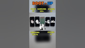 iPhone 17 vs iPhone 16 vs Galaxy S25+ 😱 | Ultimate BOOT-UP SPEED TEST