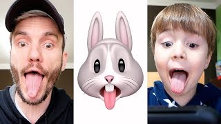 IMITANDO ANIMOJIS COM O MAIKITO NO IPHONE!! Familia Brancoala