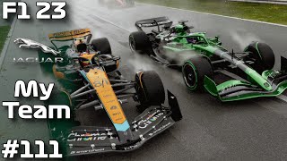 TWO SAFETY CARS, TWO RED FLAGS AND RAIN AT AN INSANE ITALIAN GP (F1 23 My Team Season 5 Round 16)