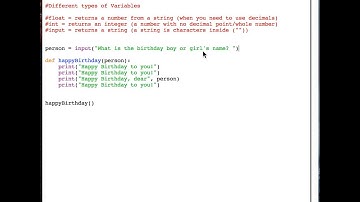 13 Python Tutorial Function Definition with Variables part 2