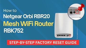 How to Reset Netgear Orbi RBR20 Mesh WiFi Router Step by Step Factory Reset Guide