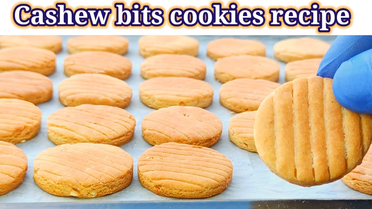 Cashew bits cookies recipe | easy biscuits recipe | #recipe #cookies ...
