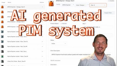 How To Generate a PIM System Using AI