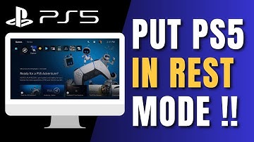 PS5 - How to Put in Rest Mode !