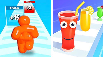 Tall Man Run Vs Juice Run Walkthrough Max Levels Walkthrough Android iOS Gameplay