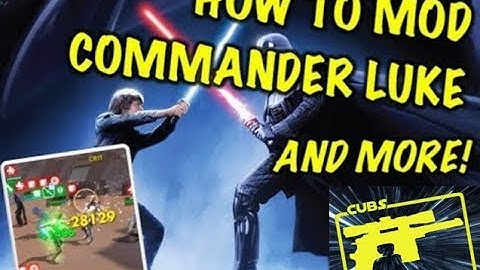 SWGOH : Commander Luke Skywalker- Mods, Zetas, and Theory Crafting!