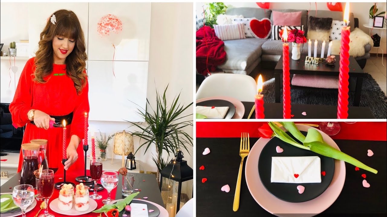 تحضيرات عيد الحب ❤️🕯تنظيم/تنسيق/ديكور جديد❤️افكار بسيطة / روساتات ساهلة👩🏼‍🍳 san valentin❤️