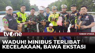 Download Lagu Kronologi Mobil Angkut Puluhan Ribu Pil Ekstasi Ditemukan Ringsek di Tol Lampung | tvOne MP3