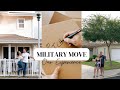 OUR FIRST MILITARY MOVE | The Process + Empty House Tour |  TEHANI