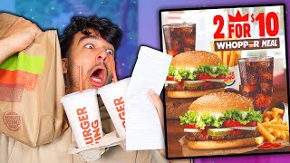 Letting Advertisements DECIDE What i Eat for 24 HOURS! (IMPOSSIBLE FOOD CHALLENGE)