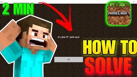 HOW TO SOLVE INVALID IP ADDRESS PROBLEM || HOW TO FIX IP INVALID PROBLEM || MINECRAFT