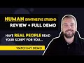 Human Synthesys Studio Review | Humatars Real Human Text To Speech Software