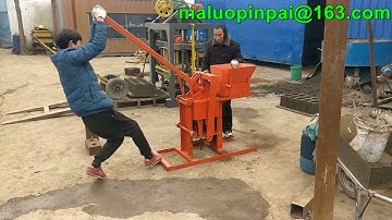 mini manual clay earth interlocking brick maker machine unit low price high profit to start business