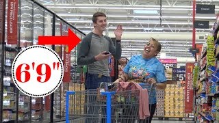 Tall Guy (6'9") Asks Short People About Height 2 - Prank