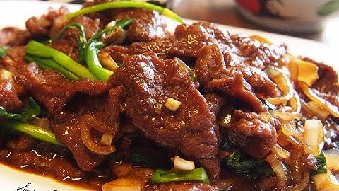 The Only Beef Stir Fry You’ll Need! Amazingly Tender! Chinese Beef with Ginger & Spring Onion 姜葱牛肉