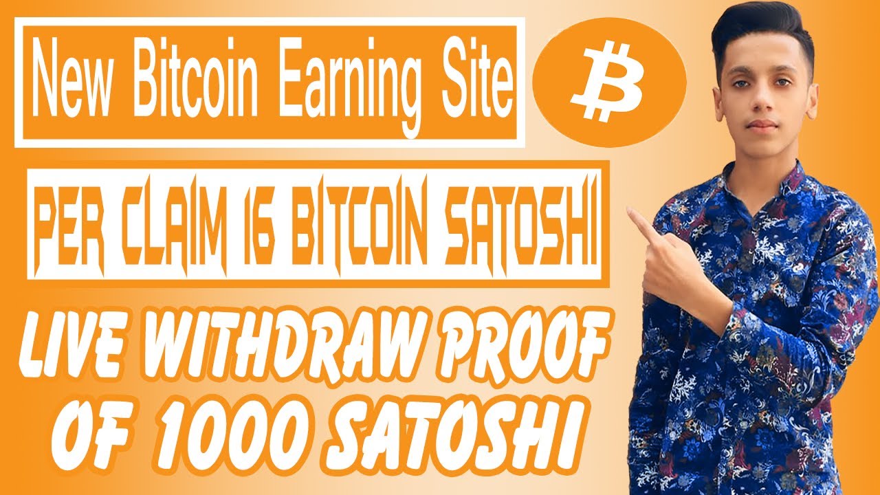 New High Paying Bitcoin Earning Site || Per Claim 16 Bitcoin Satoshi || Live Withdraw Proof