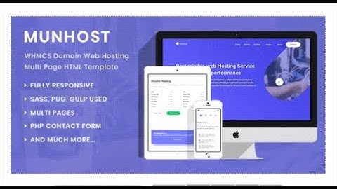 MunHost - WHMCS Domain Web Hosting Multi Page HTML Template | Themeforest Templates