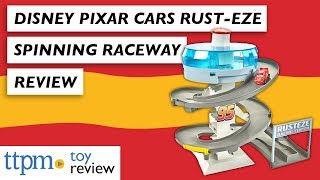 Details Disney/Pixar Cars Mini Racers Rust-Eze Spinning Raceway from Mattel News
