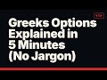 Greeks Options Explained in 5 Minutes (No Jargon)