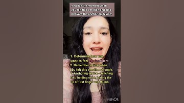 NLP technique for Confidence  #nlptrainer #nlppractitioner #emotions #confidence | Read description!